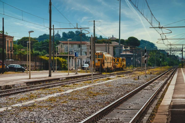 Typical Rural Train Station Italy — Fotografia de Stock