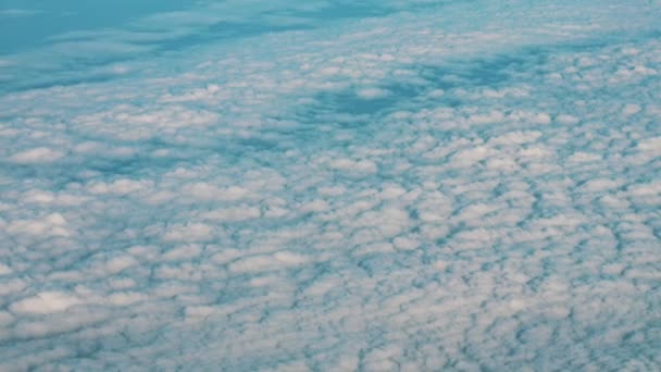 Aerial View Beautiful Cumulus Clouds — Stock Video
