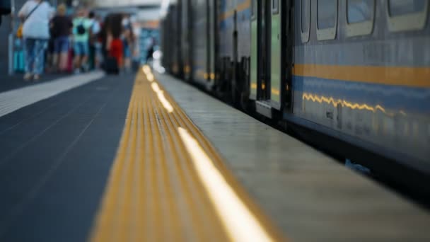 Central Railway Station People Naples Italy — 图库视频影像