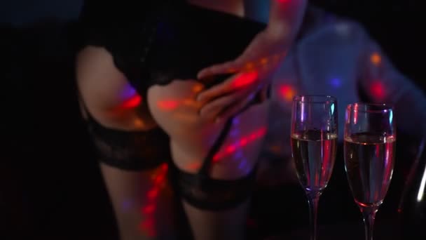 Man Stripper Dancer Strip Club — Vídeos de Stock