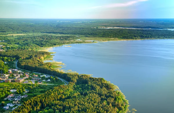 Озеро Улемисте Которое Снабжает Город Таллинн Большей Частью Питьевой Воды — стоковое фото