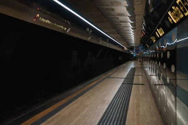 Empty Metro Station Naples Italy — Zdjęcie stockowe