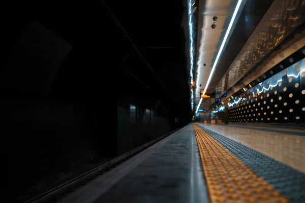 Empty Metro Station Naples Italy — Fotografia de Stock