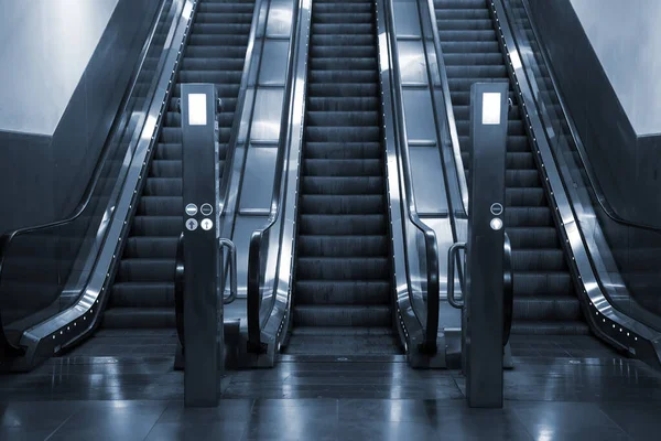 Electric Escalator Metro Moving Staircase — Stock Photo, Image