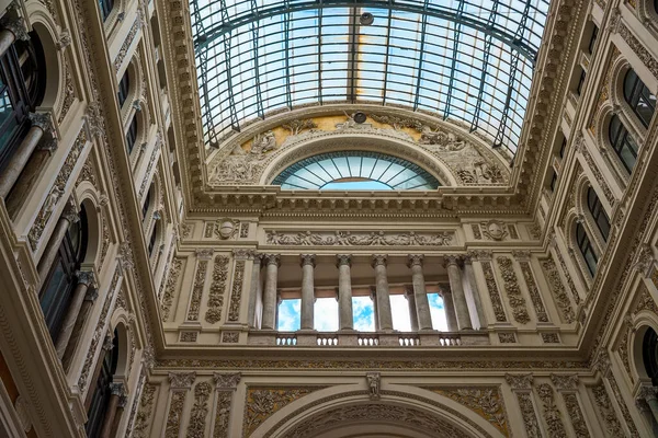 Galleria Umberto Shopping Gallery Στη Νάπολη Ιταλία — Φωτογραφία Αρχείου