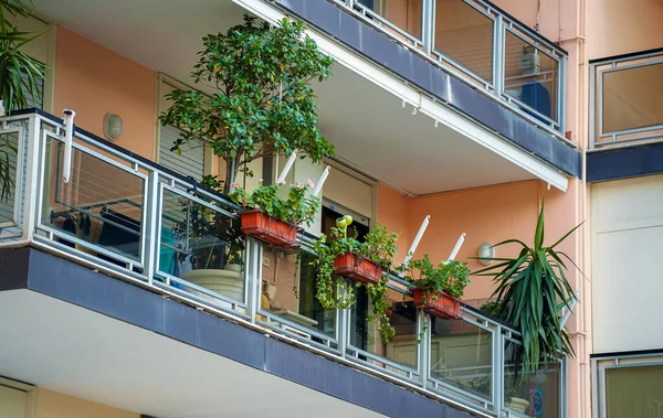 Lots Flowers Balcony — Stock Photo, Image