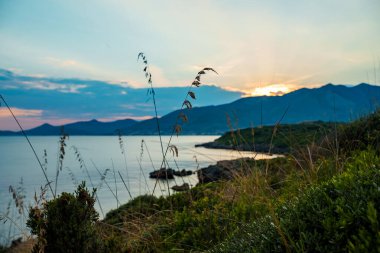 View of the Monti Aurunci mountains from the Monte di Scauri nature reserve.