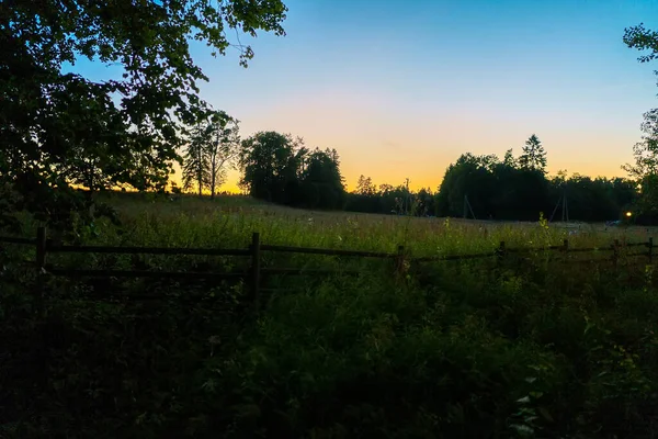 Sunset Summer Countryside — Stok fotoğraf