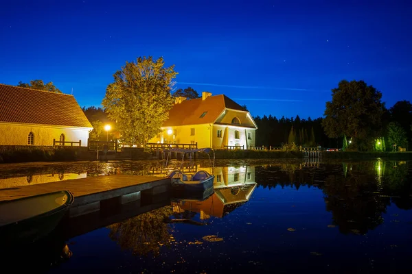 Houses Lake Vihula Lahemaa Park Estonia — стокове фото