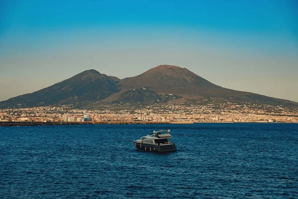 Vue Sur Parc National Vésuve Depuis Naples — Photo