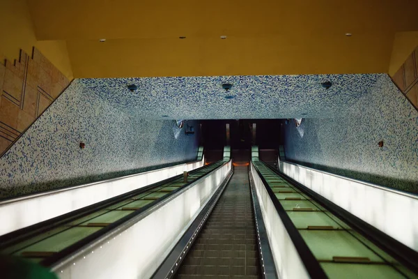 Escaleras Eléctricas Metro Escaleras Móviles —  Fotos de Stock