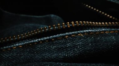 Denim mavi kot kumaş kumaşı. Yakın plan..