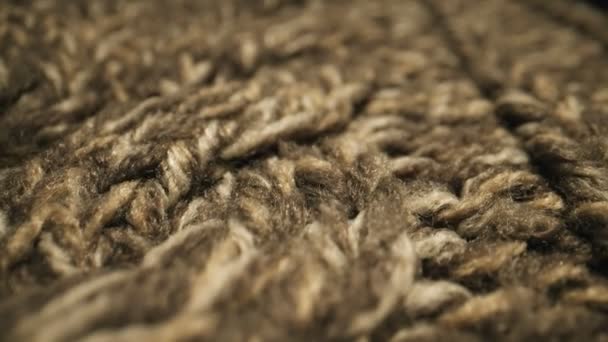 针织暖羊毛毛衣 后续行动 — 图库视频影像