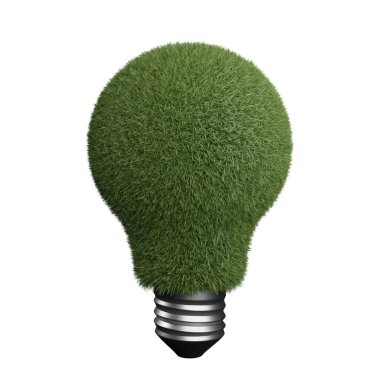 Ampulün içindeki yeşil ot yeşil enerjiyi temsil ediyor.