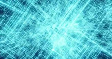 Mavi soyut geometrik arkaplanın 3d animasyonu