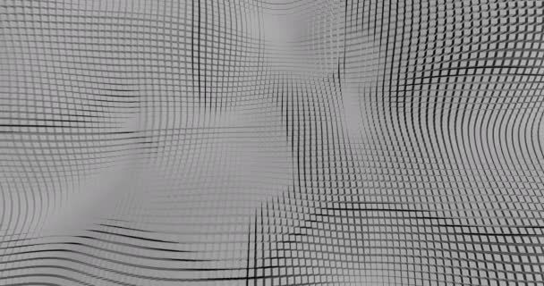 3d animatie van grijze abstracte geometrische achtergrond — Stockvideo