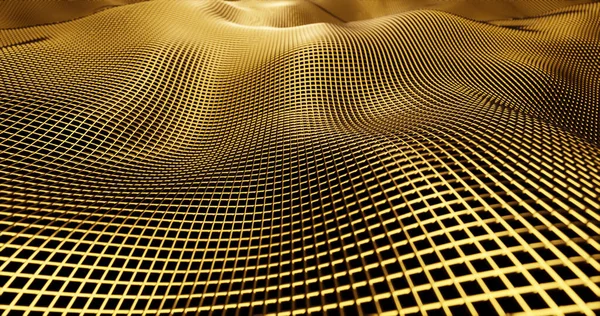 3d oro astratto sfondo geometrico — Foto Stock