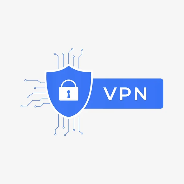 Vpn Vector Icon Sign Concept Virtual Private Network Service Sign — Stockvektor