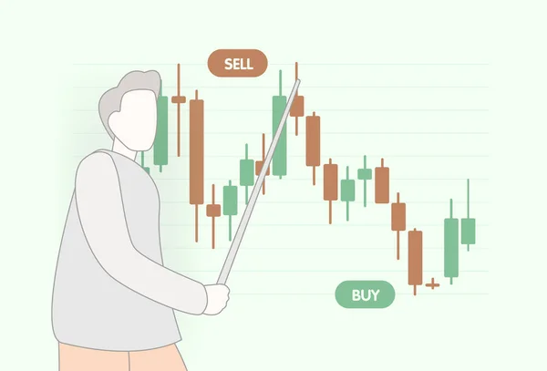 Webinar Seminar Lecture Financial Trading Stock Forex Crypto Market Business — Stock Vector