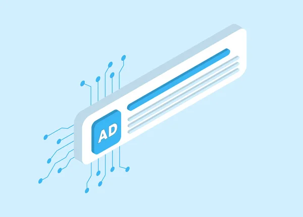 Marketing Context Ppc Advertising Concept Artificial Intelligent Create Contextual Targeting — 스톡 벡터