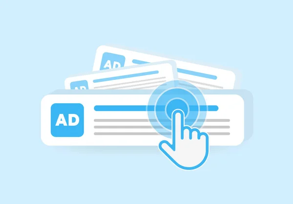 Targeted Contextual Ppc Advertising Banner Online Ads Concept Contextual Digital — Stock Vector