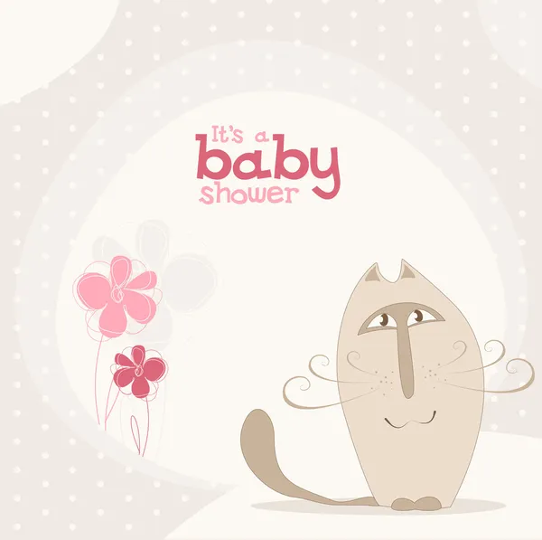 Cute baby shower design. — Stock Vector