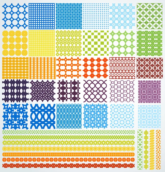 Bir dizi geometrik dikişsiz desen.