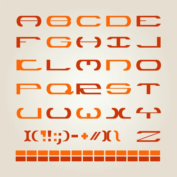 Vector kleurrijke alfabet — Stockvector