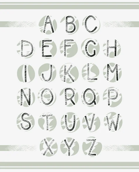 Vector alphabet — Stock Vector