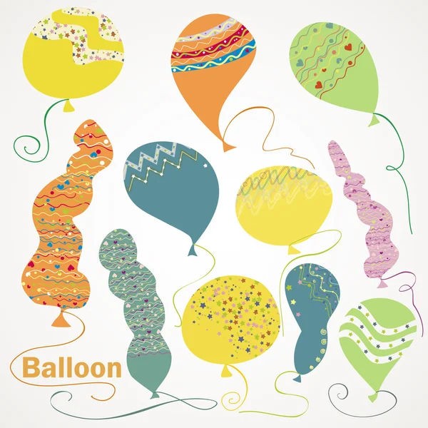 Set Globos — Archivo Imágenes Vectoriales