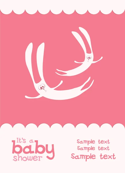 Cute baby shower design — Stock Vector