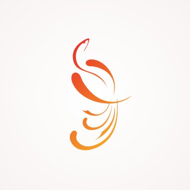 stilize rad kuş çizilmiş