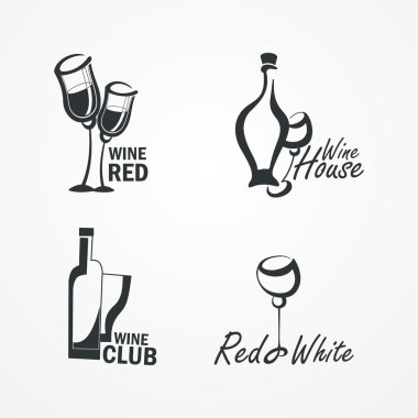 collection of wine icons