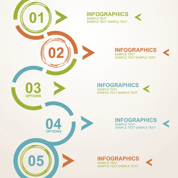 Modern oku daire adım seçenekleri afiş.