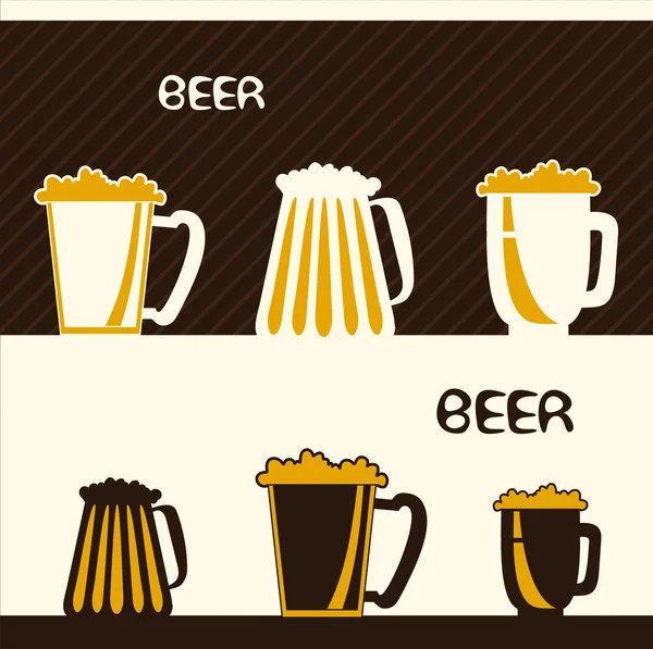 Bier set — Stockvector