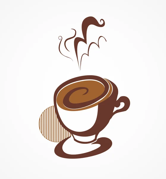 Hete kop koffie — Stockvector