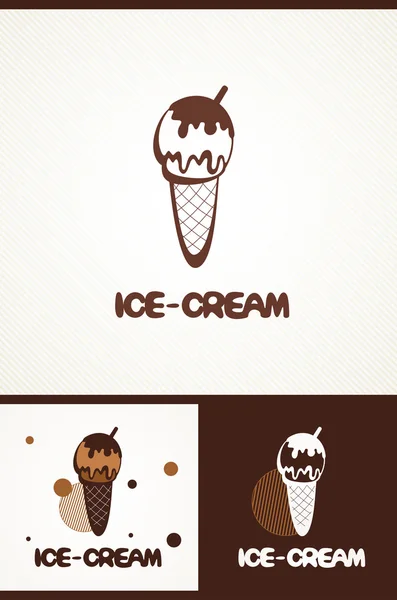 Ice cream icon set. vector illustration. — Stock Vector