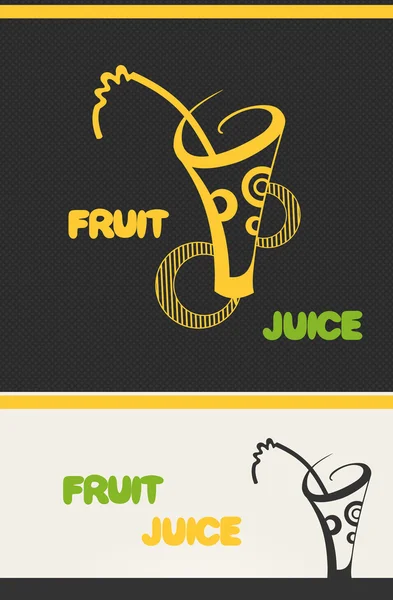 Stylized juice icon. Vector illustration — Stock Vector