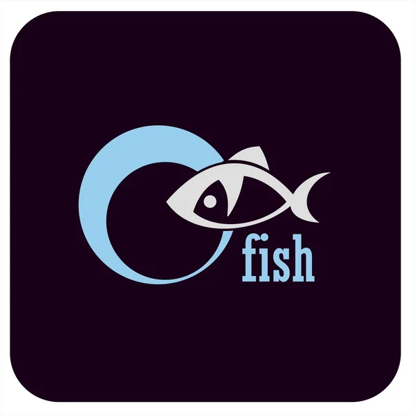 Icona fish.Vector illustrazione — Vettoriale Stock