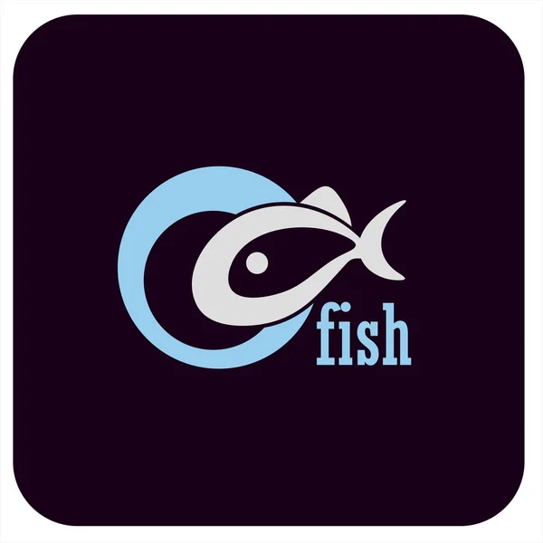 Icona fish.Vector illustrazione — Vettoriale Stock