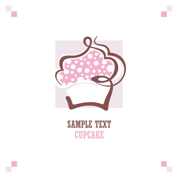 Cupcake — Stockvektor