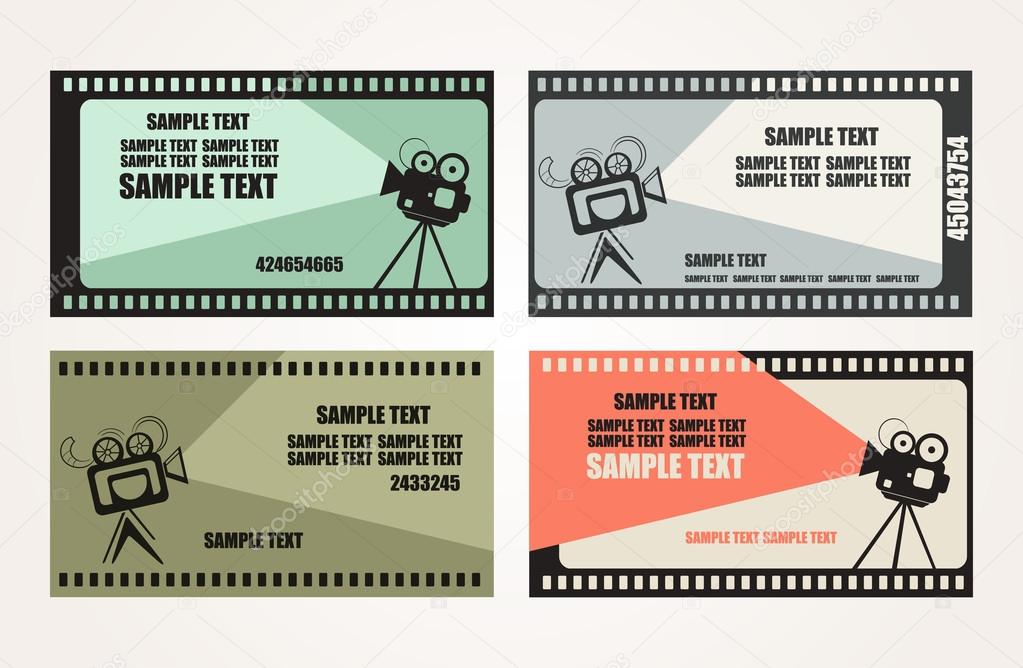 Cinema Tickets Set