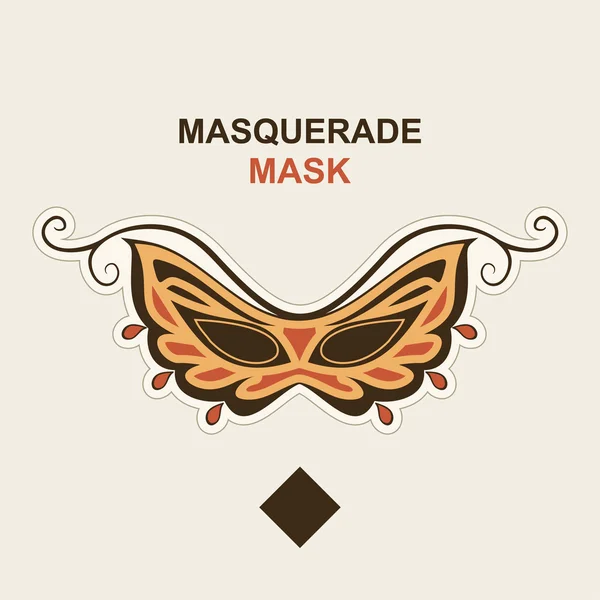 Vecteur de masque d'illustration — Image vectorielle