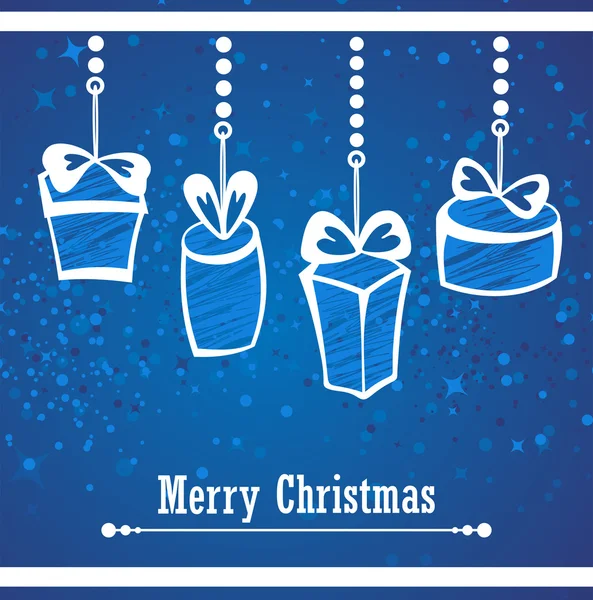 Vector Merry Christmas card — Stock Vector