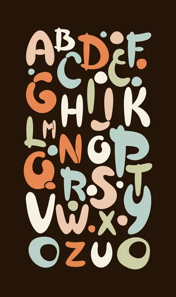 alfabe tasarımı eğlenceli.