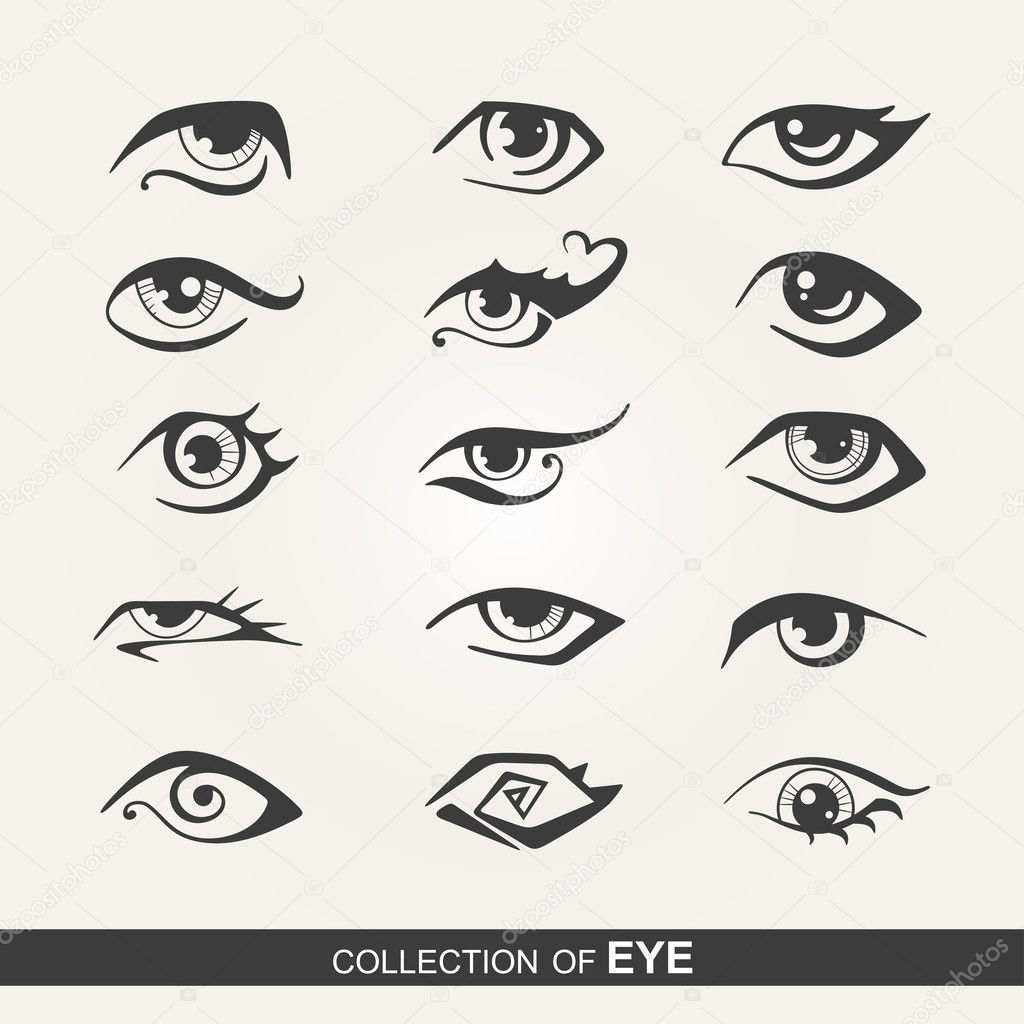 Stylized set of eyes
