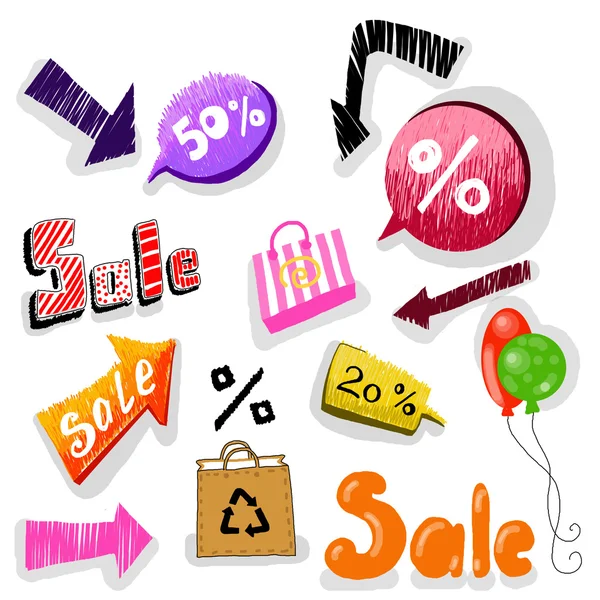 Set of Sale signs — Stock Photo, Image