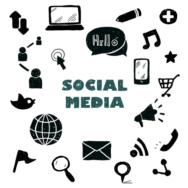 Social Media Icons — Stock Photo, Image