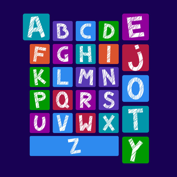 Alphabet blocks