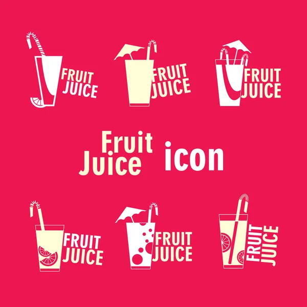 Fruit Juice icons — Stock Vector
